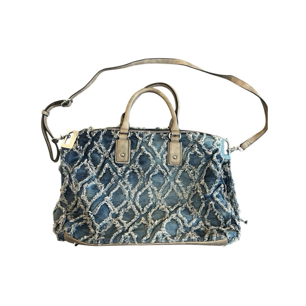 MMS Design Studios Denim Patchwork Handbag (missing 1 Footrest See Picture)‎